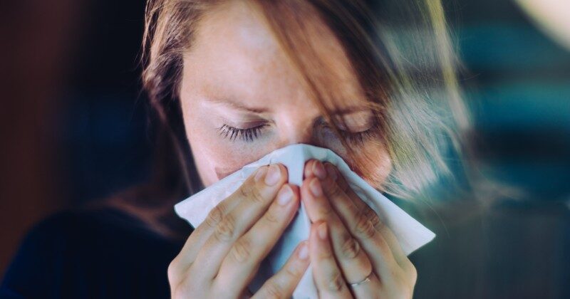 Click to enlarge blowing nose