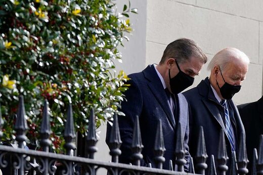 Click to enlarge President Joe Biden and his son Hunter