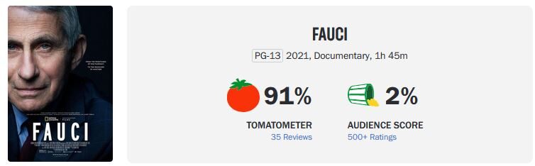 Click to enlarge fauci movie rotten tomatoes