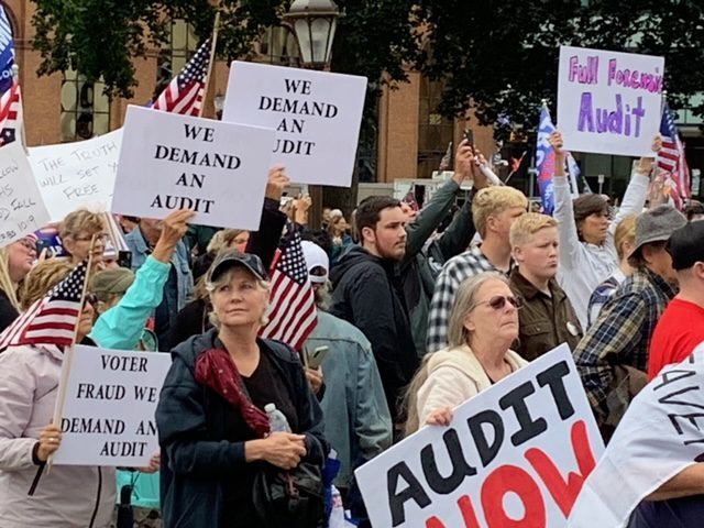 michigan protest forensic audit election