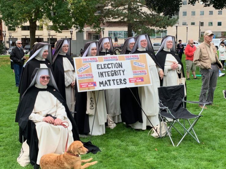 nuns michigan protest forensic audit