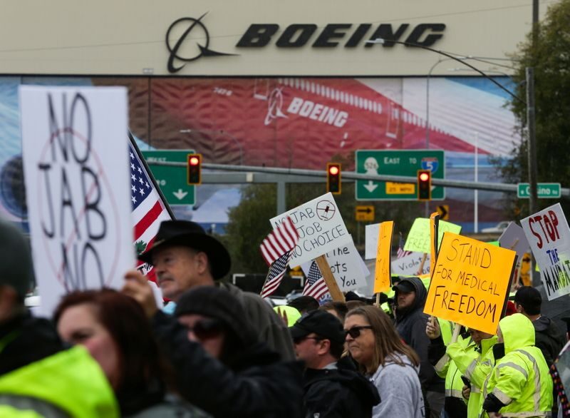 Click to enlarge Boeing protest