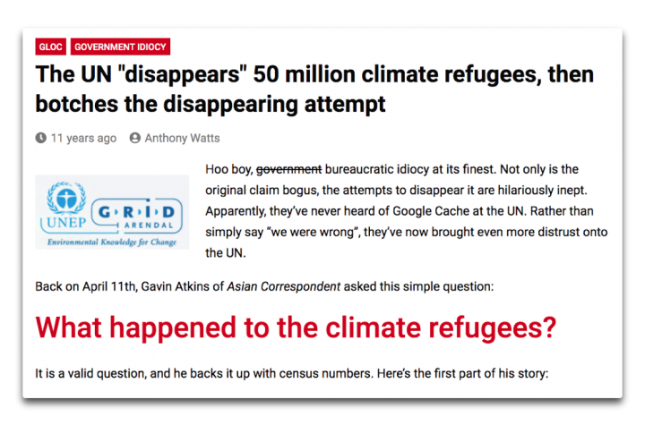 Click to enlarge Climate Refugees