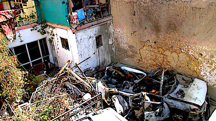 Drone strike site
