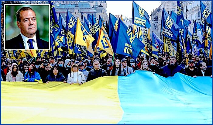 Medvedev/Ukraine crowd