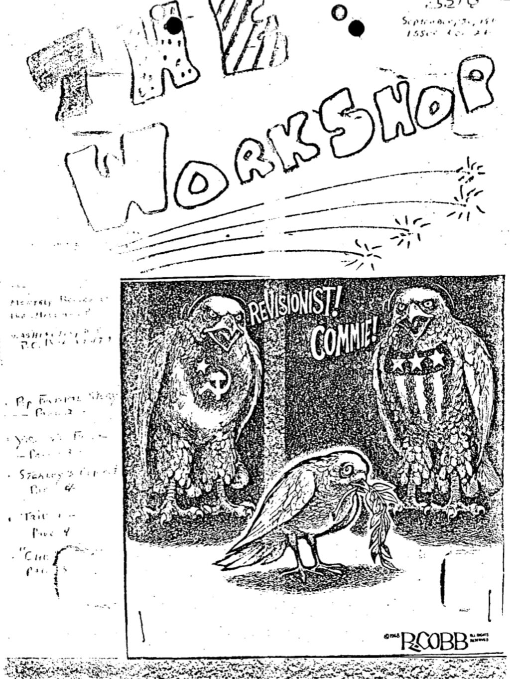 Click to enlarge front cover FBI anarchist zine cointelpro