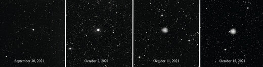 Click to enlarge Comet 29P/Schwassmann-Wachmann