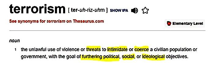 Terrorism definition