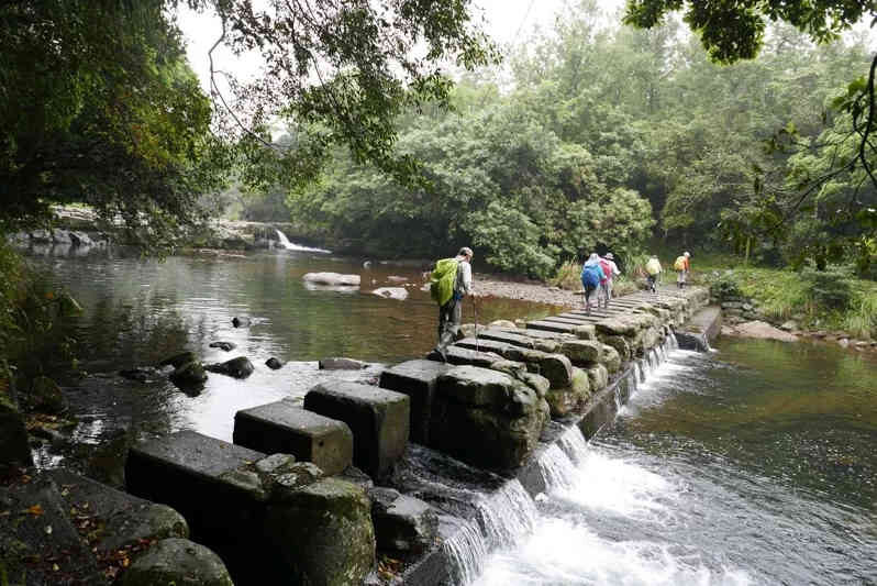Slit dam on the Beishi River.