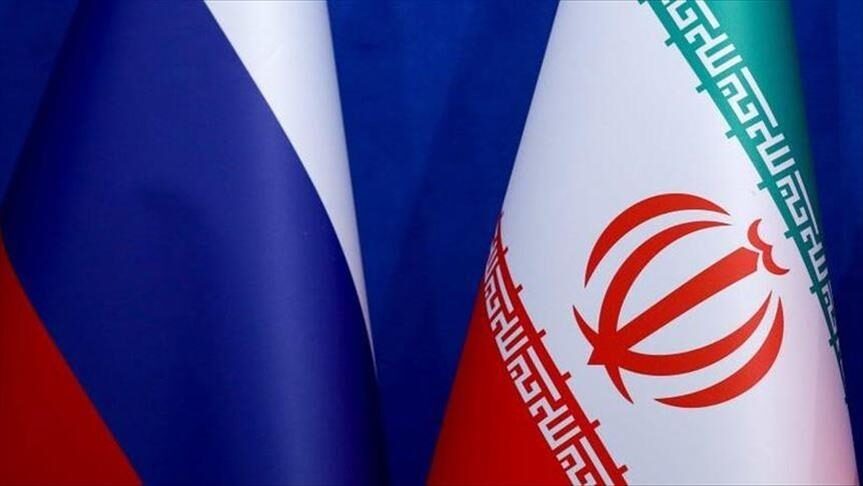 iran russia flag