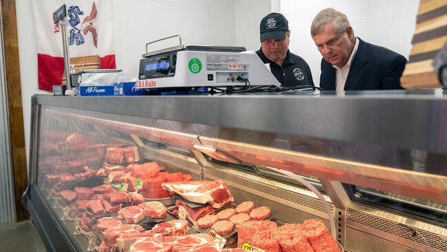 Click to enlarge Tom Vilsack agriculture meat counter