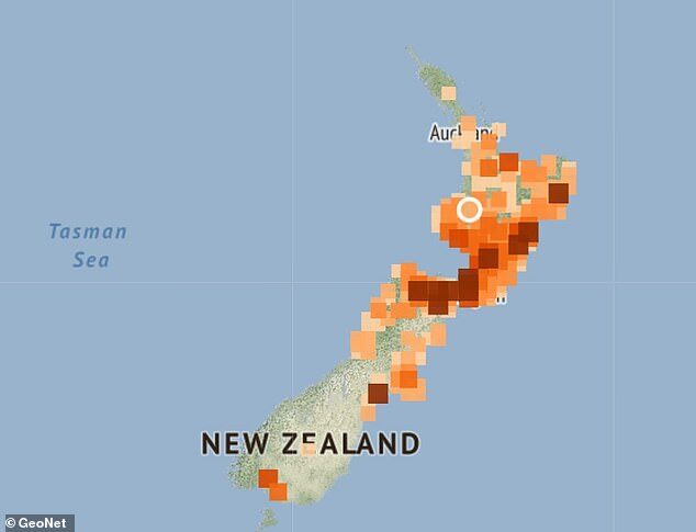 Click to enlarge earthquake new zealand october 2021