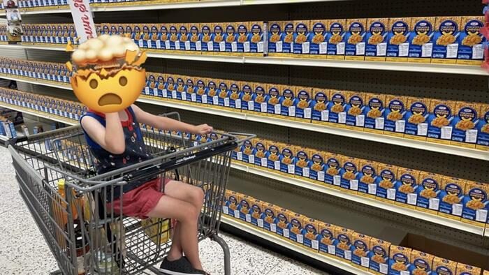 Click to enlarge empty shelves props