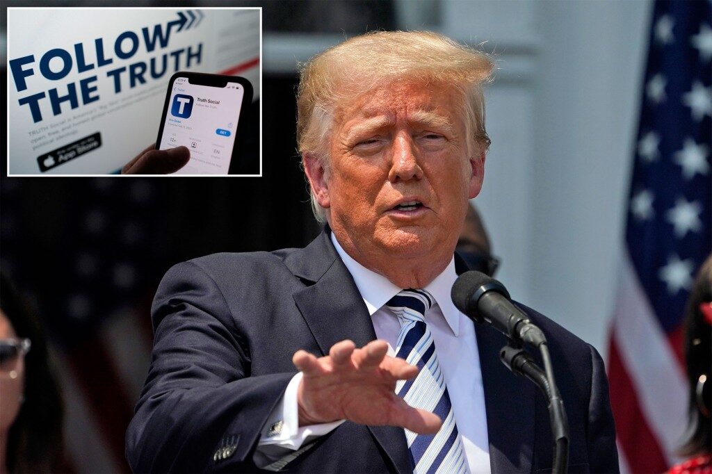 Click to enlarge Trump new media company social media