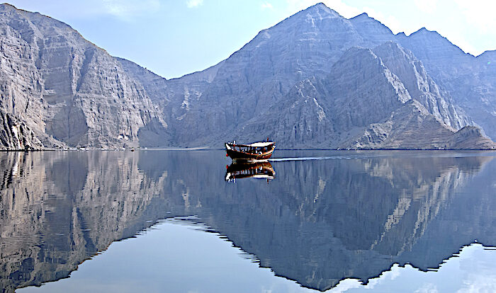 Click to enlarge dhow in Musandam