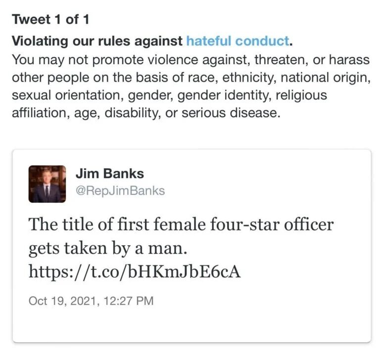 jim banks twitter censor
