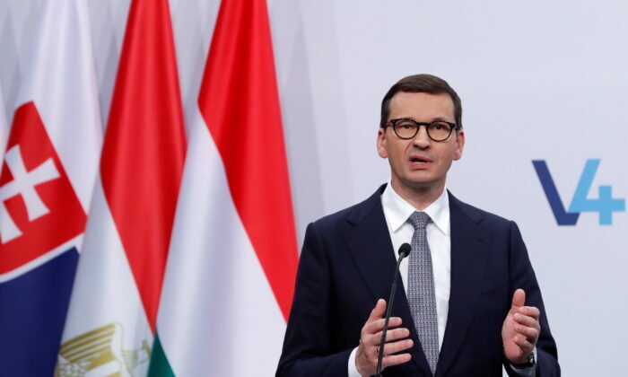 Click to enlarge Poland's Prime Minister Mateusz Morawiecki