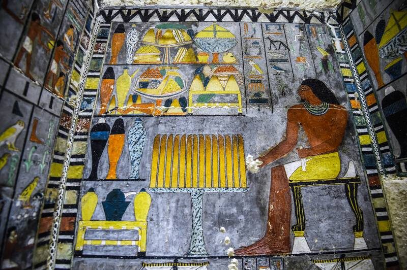 Click to enlarge Art in Tomb