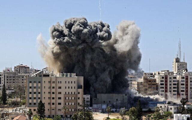 Click to enlarge associated press building bombed gaza