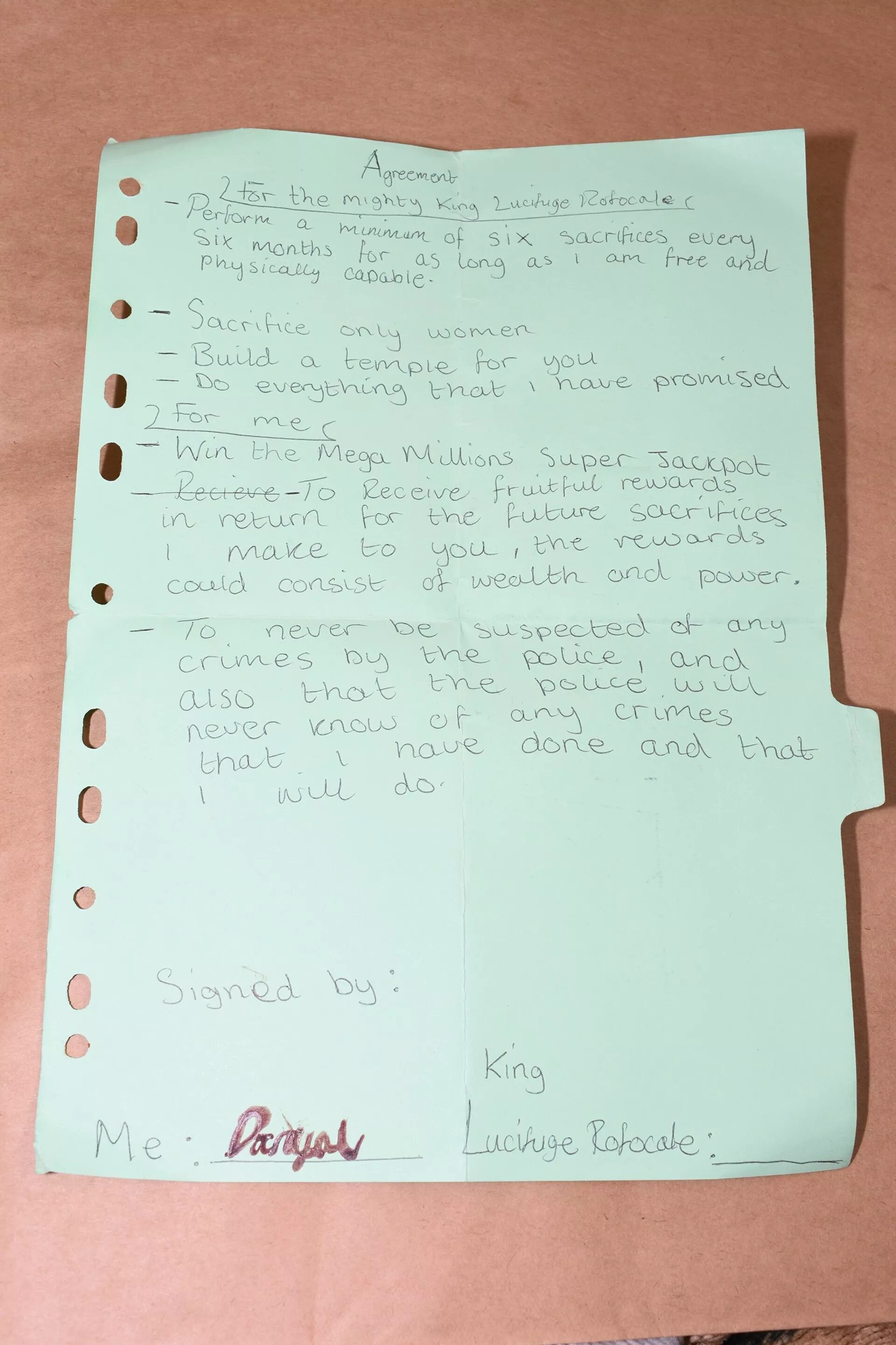 Click to enlarge danyal hussein uk murderer letter to demon