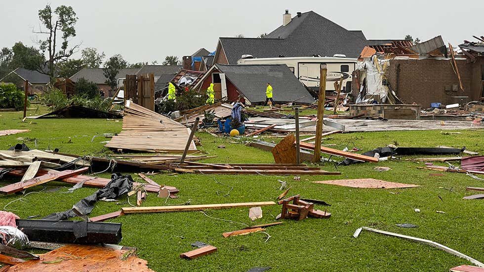 Dozens of homes were damaged by a tornado in Lake Charles, Louisiana, on Wednesday, Oct. 27, 2021.