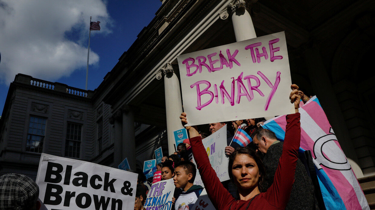 Click to enlarge transgender protest