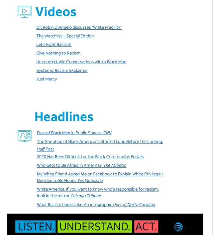 Click to enlarge AT&T criticl race theory training
