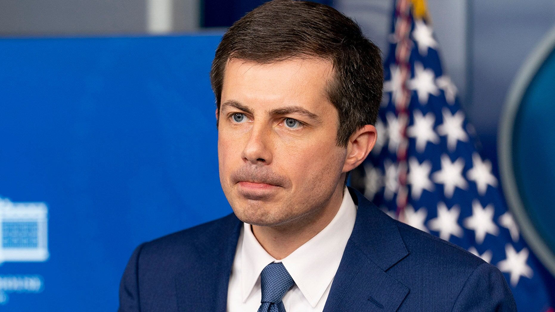 Click to enlarge Transportation Secretary Pete Buttigieg