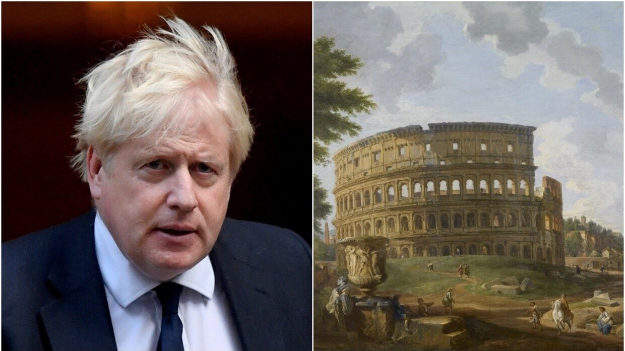 boris johnson colosseum