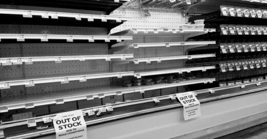 empty shelves