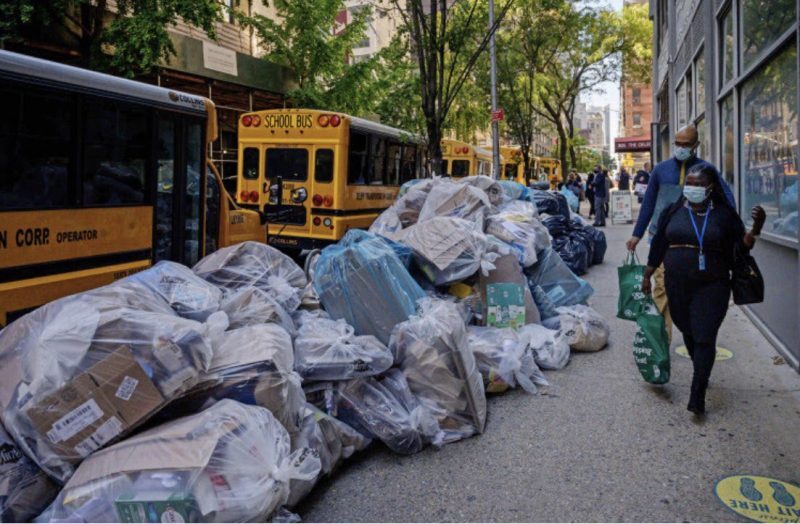 garbage on streets
