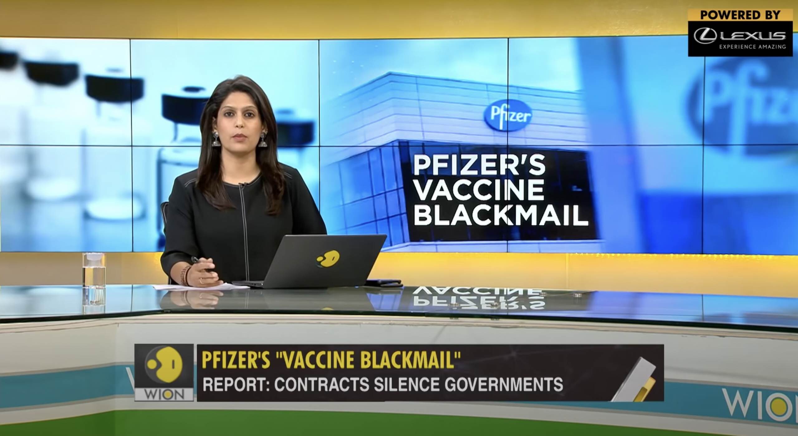 Indian news show host wion gravitas pfizer