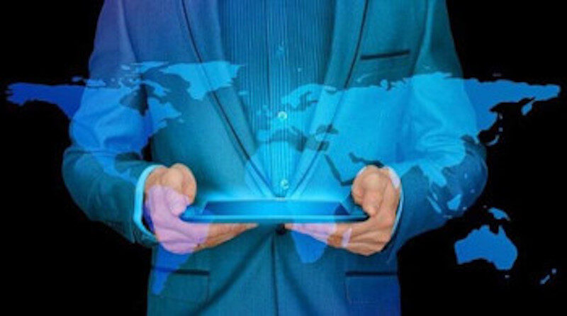 Click to enlarge world in hand