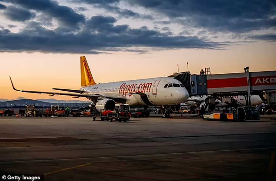 Pegasus Airlines airplane.