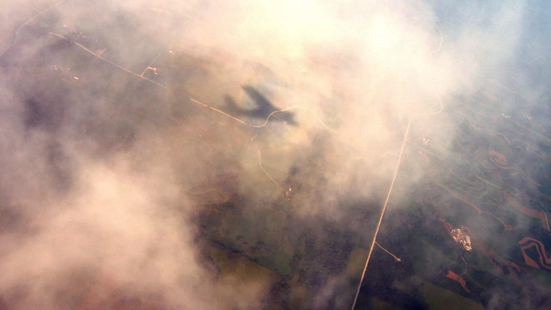 airplane shadow