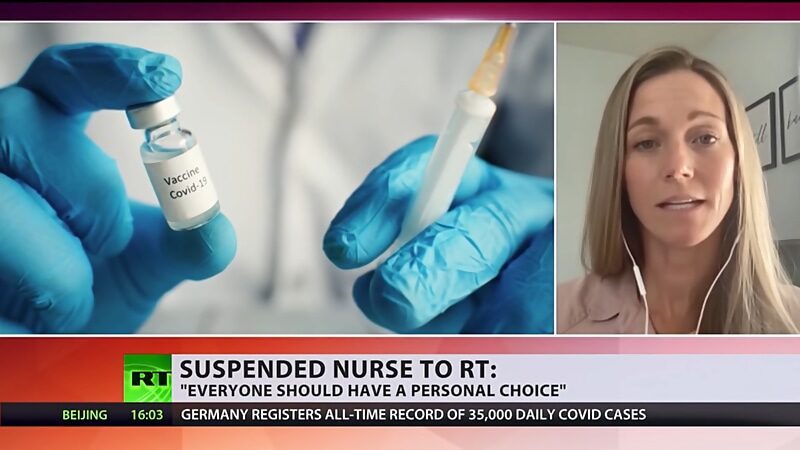 Victoria Jensen  religious exemption nurse suspended