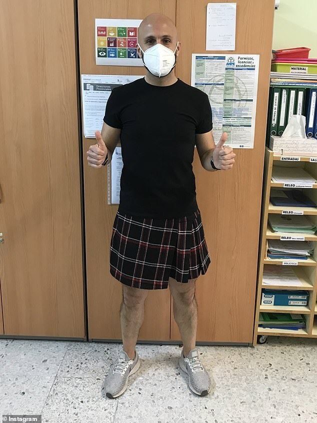 Click to enlarge male teachers spain skirt