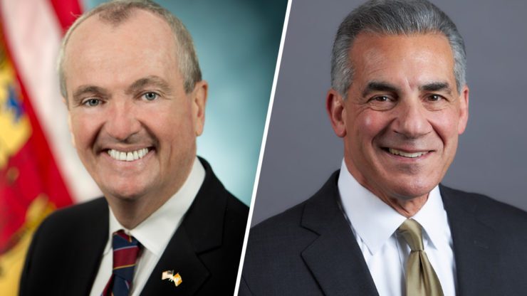 NJ Gov. Phil Murphy (D) and GOP candidate for NJ Governor Jack Ciattarelli