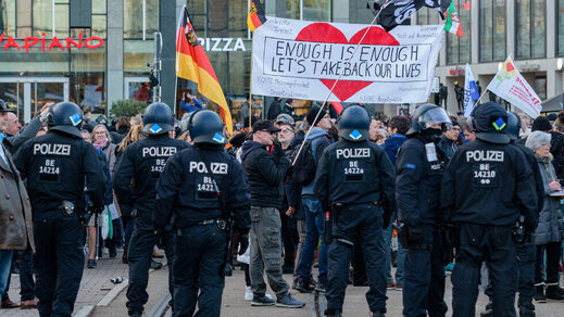 leipzig protest vaccine germany