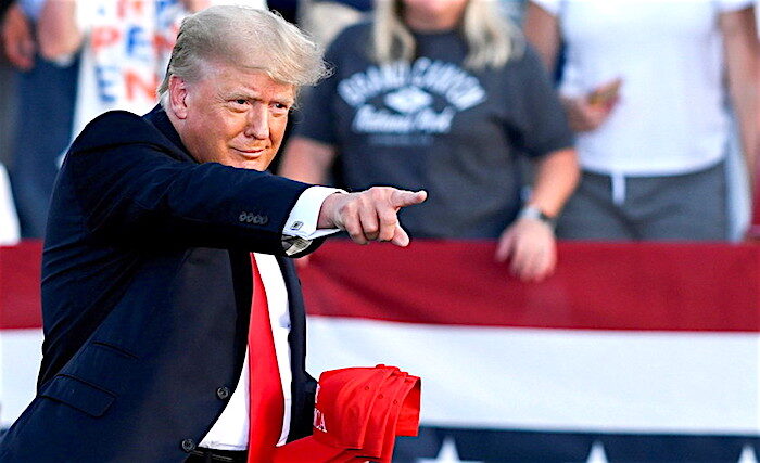 Click to enlarge Trump and hats