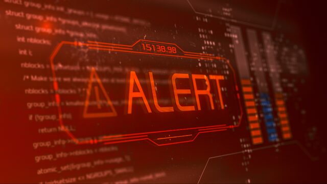 Click to enlarge security alert
