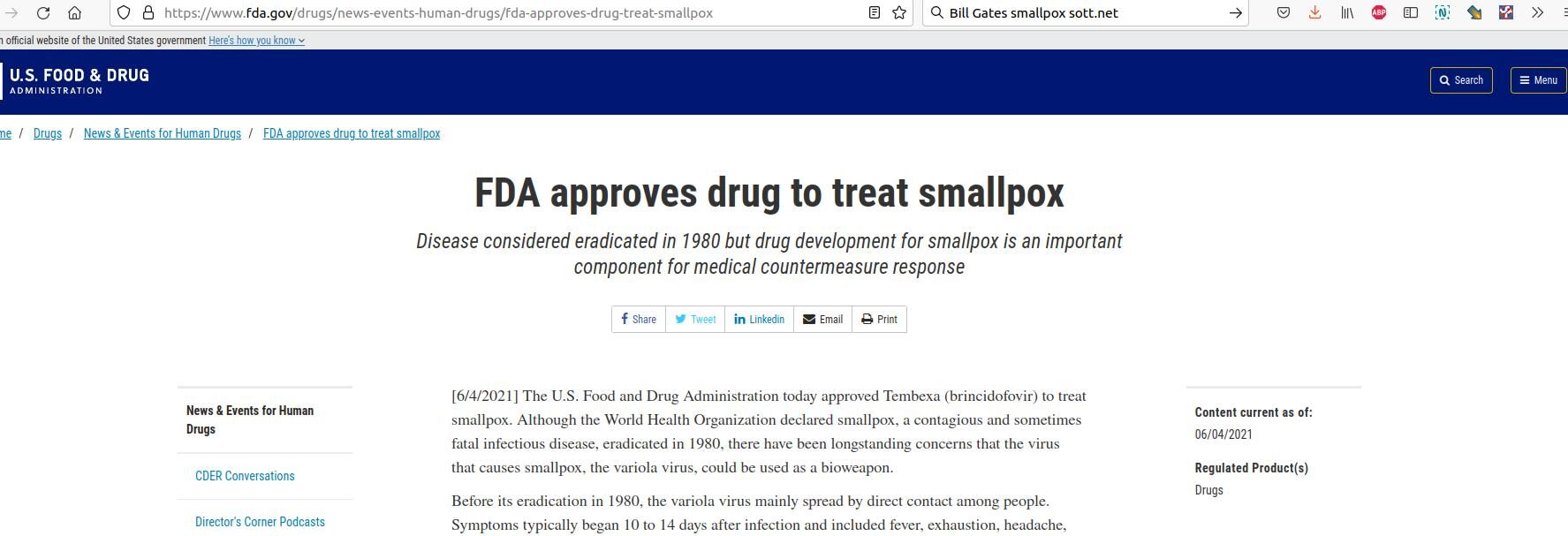 fda smallpox