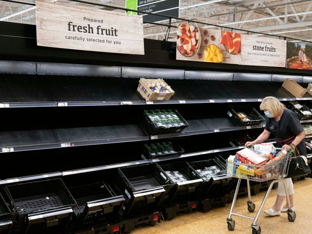 Click to enlarge Empty Supermarket