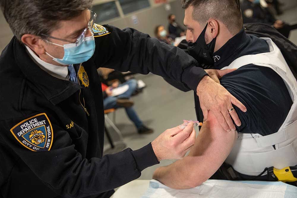 Click to enlarge NYPD Vaccination