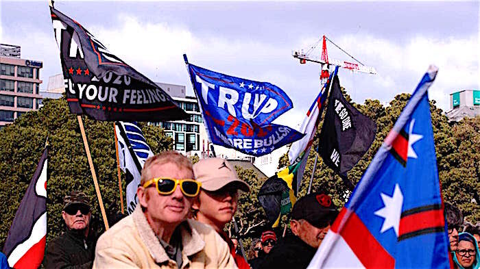 Click to enlarge Trump supporters NZ