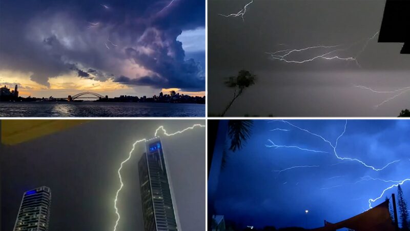 One million lightning strikes have been detected across Australia in the past 24 hours.