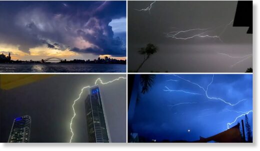 One million lightning strikes have been detected across Australia in the past 24 hours.
