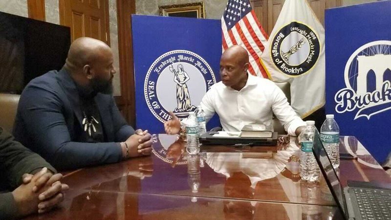 Click to enlarge hawk newsome BLM new york city mayor Eric Adams