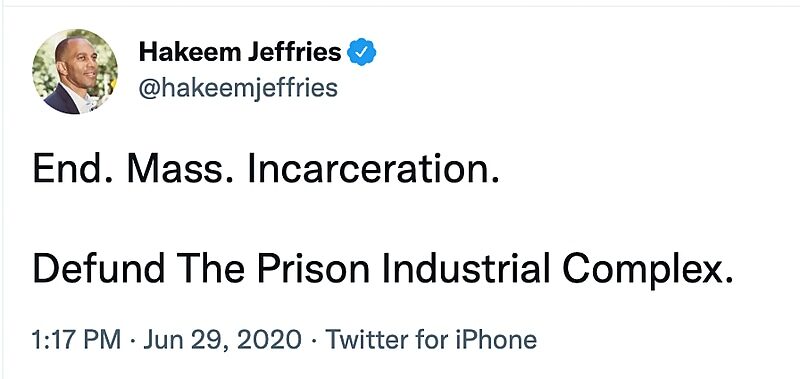 Click to enlarge tweet prison reform