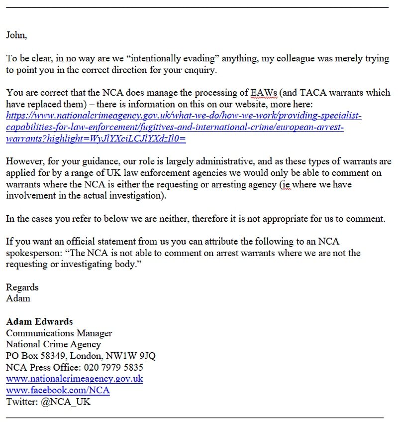 Click to enlarge nca email russians warrant novichok britain